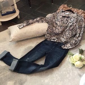 Tuxedo High Straight Jeans